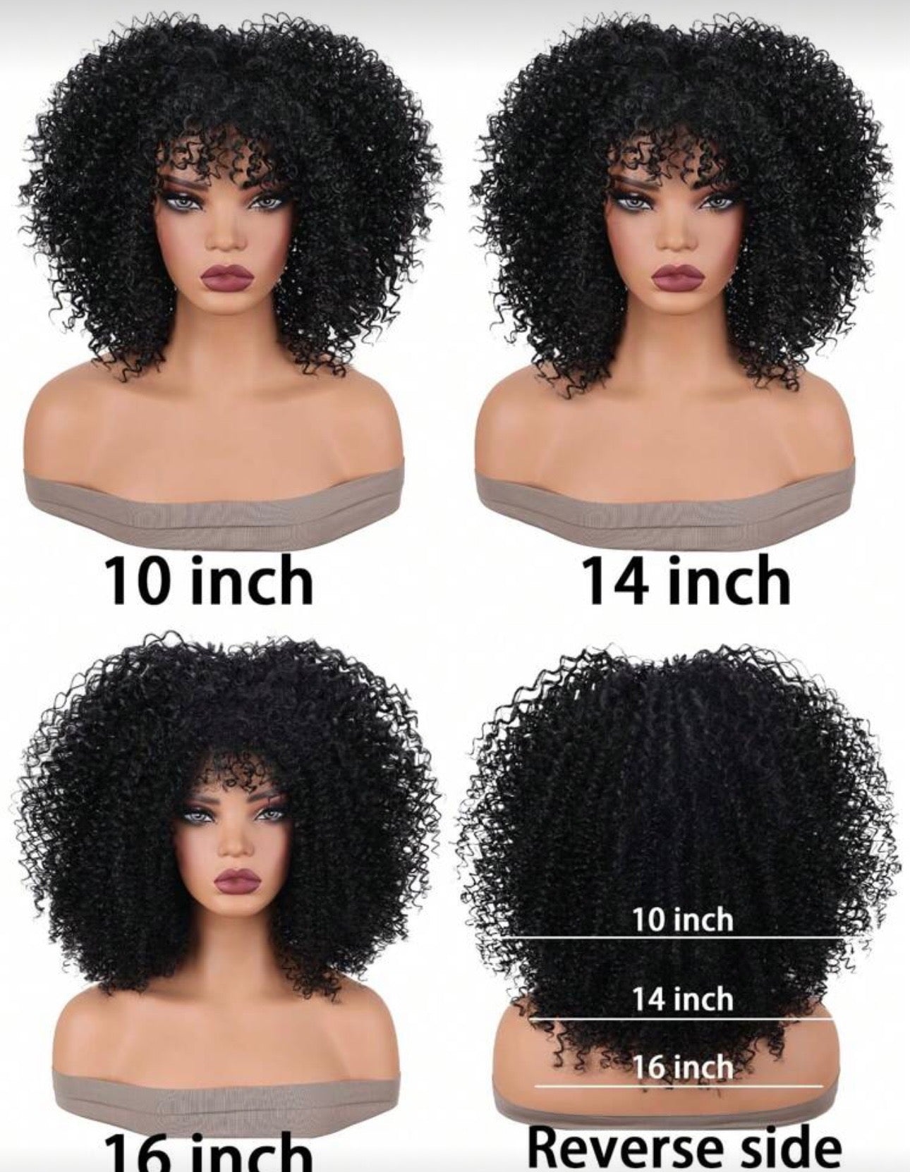 Elsie Kay’s 16 INCH Kinky Curly Wig